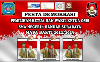 PESTA DEMOKRASI PEMILIHAN KETUA DAN WAKIL KETUA OSIS SMA NEGERI 1 BANDAR SURABAYA MASA BAKTI 2022/2023